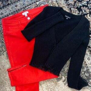 Calvin Klein jeans cigarette cut size 2+ petit coat from love&lemons xxs